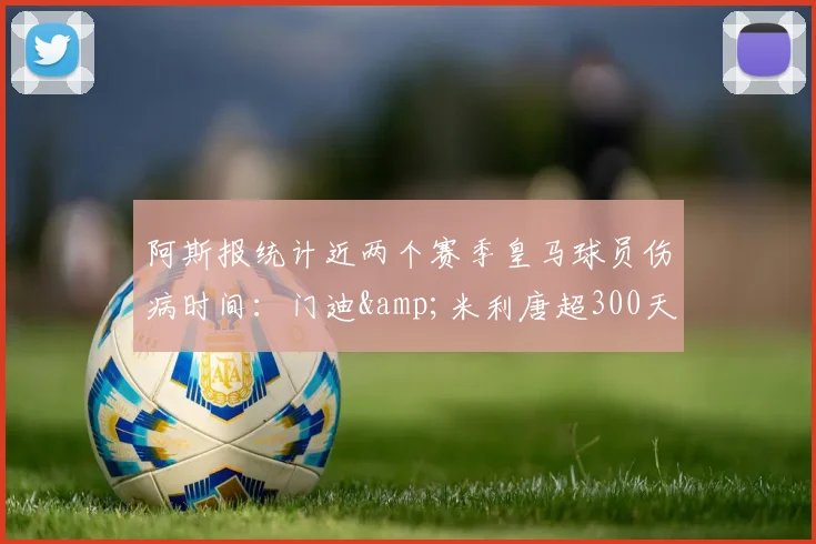 阿斯报统计近两个赛季皇马球员伤病时间：门迪&米利唐超300天