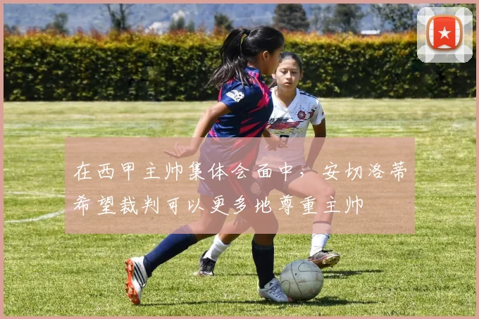 在西甲主帅集体会面中，安切洛蒂希望裁判可以更多地尊重主帅